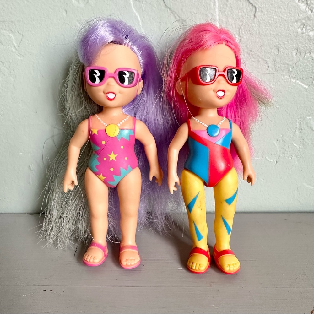 Vintage 1986 Tonka Hollywoods Dolls Holly and Molly